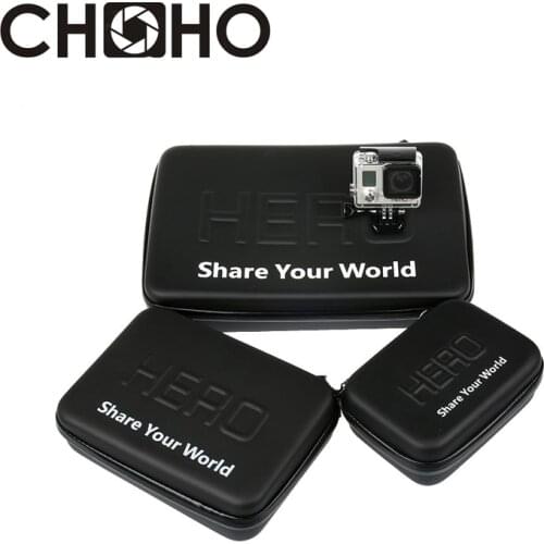 For Gopro Waterproof Case Bag EVA Shockproof Hard For SJCAM Go Pro Hero 9 7 6 5 8 Xiaomi YI DJI OSMO Action Camera Accessories