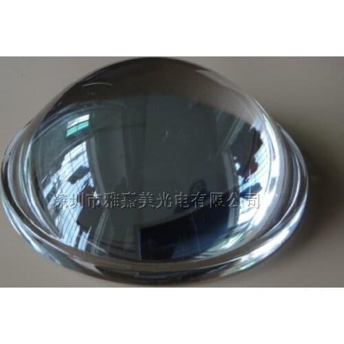 10W-100W Glass LED lens 78MM Focusing optical glass lens, high power LED convex lens