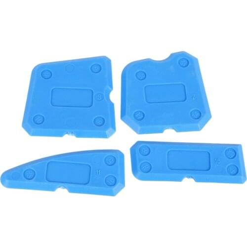 Caulking Tool Kit 4pcs Grout Remover Silicone Sealer Scraper blue