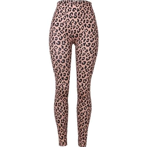 2021 Womens New Leopard Print High Waist Leisure Skinny Pencil Pants