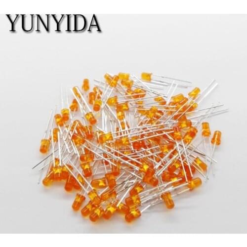 Orange 14-19 3mm LED orange light-emitting diode 1Kpcs/lot = 1000pieces/lot