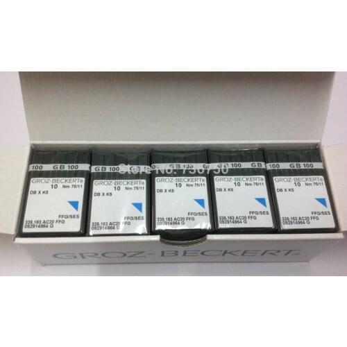 Genuine Groz Beckert embroidery needle DBXK5 DB X K5 SAN Nm 75/11 Tajima Barudan SWF China Happy embroidery machine spare parts