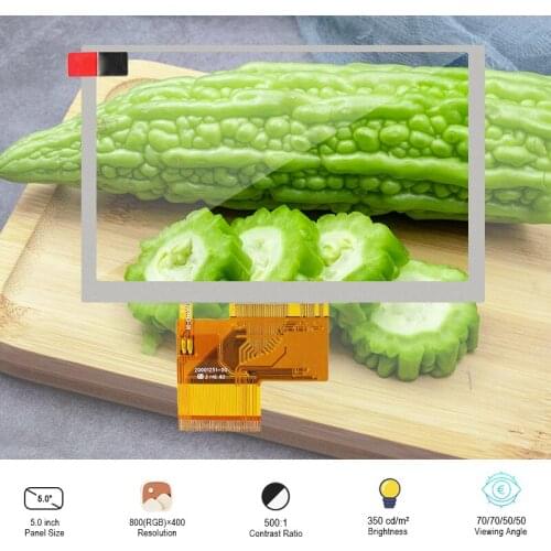 Original Innolux HJ050NA-01I LCD Screen WithoutTouch For MID UMPC 5 Inch Display Module 800(RGB)×480 WVGA 188PPI Antiglare