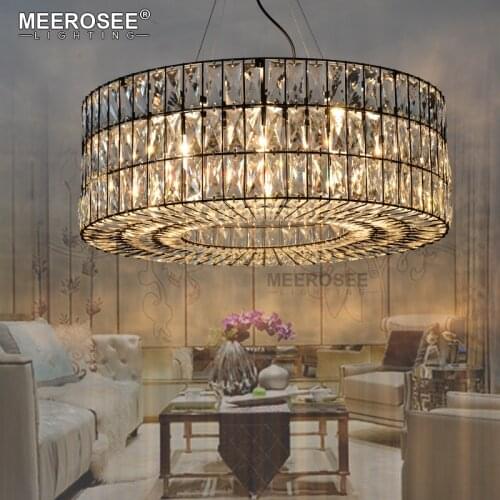 Luxurious Crystal Chandelier Ring Shape Suspension Lamp Lustre for Living room Restaurant Cafe Hotel Elegant Luminaire Drop Lamp