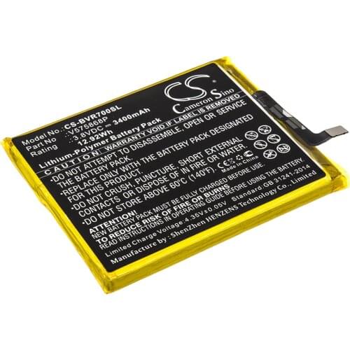 Cameron Sino Mobile SmartPhone Replacement Li-Polymer Battery 3400mAh For V575868P Blackview BV7000 Free Tools