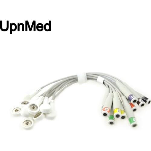 Compatible EKG adapter for banana 4.0 to Snap with wires 20cm,10pcs per set