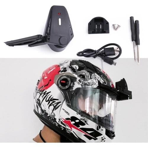 Universal Motorcycle Helmet Electric Wiper Motor Helmet windshield wiper Compatible with most visor IP65 Waterproof