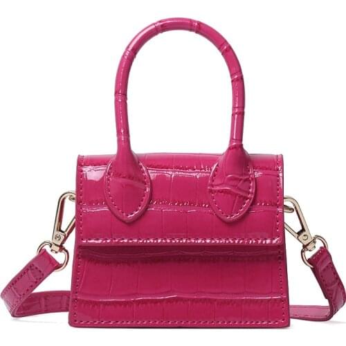 New Arrival Women Crocodile Candy Color Shoulder Bag Alligator Crossbody Bag Mini Purse