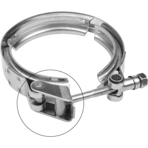 1.5/1.75/3/3.25/3.5/4 inch 304 Quick Release Stainless Steel V-Band Turbo Downpipe Clamp