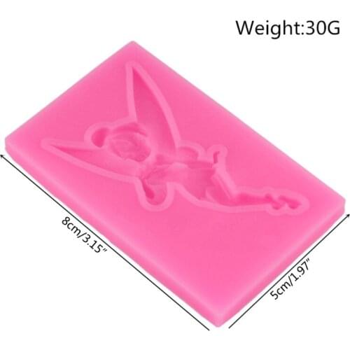 M5TA 1 Piece Fairy Elf Fondant Silicone Mold Cake Chocolate Mold for Epoxy Clay Making Two Colors to Choose for Fondant Cakes
