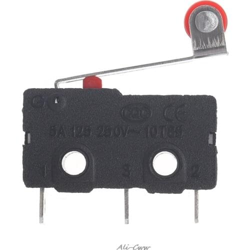 10Pcs/Set Mini 3-Pin Tact Switch KW11-3Z 5A 250V Round Handle Clock Microswitch