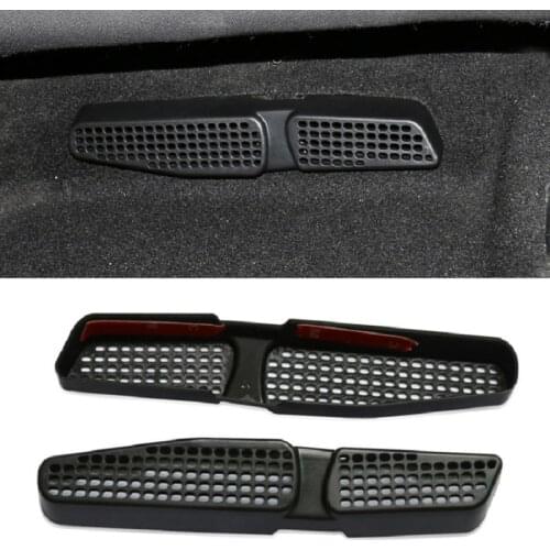 2Pcs/Set Rear Seat AC Vent Cover Air Duct Grille Protector Fit for SEAT LEON 5F FR 2012-on Car Accessories