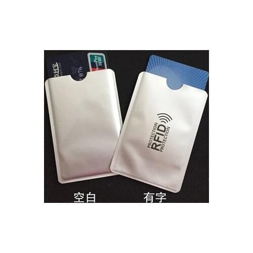 200pcs rfid jammer signal blocker rfid card protection protector anti scan rfid sleeve credit cart contactless protected bag