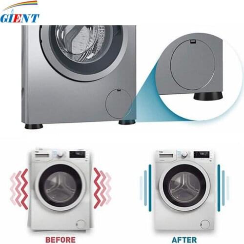 4PCS Rubber Leg Anti-Vibration Non-Slip Refrigerator Chair Desk Washer Dryers Feet Mat Washing Shock Absorbing Pads