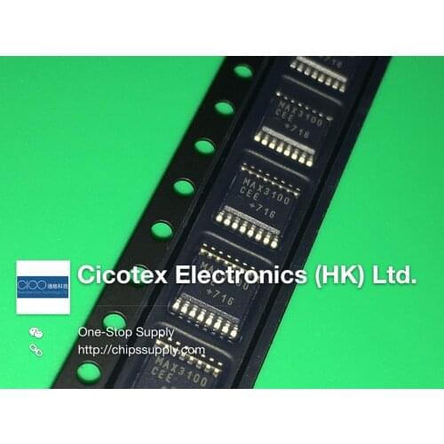5pcs/lot MAX3100CEE+T 3100 SSOP16 IC UART SPI COMPAT 16-QSOP MAX3100
