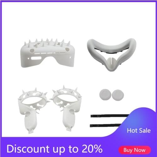 Anti-leakage Light Blocking Eye Mask Cover Anti-sweat Touch Controller Protective Case Face Cover for Oculus Quest 2 VR Glasses