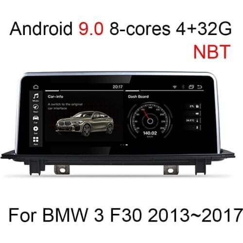 Android 9.0 8 cores 4G+32G Car multimedia Player Navigation GPS radio For BMW 3 F30 2013 2014 2015 2016 Original NBT