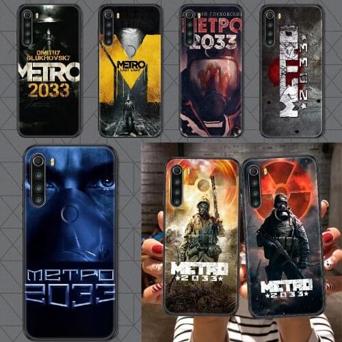 Game Metro 2033 Phone case For Xiaomi Redmi Note 7 7A 8 8T 9 9A 9S 10 K30 Pro Ultra black painting shell pretty back trend prime