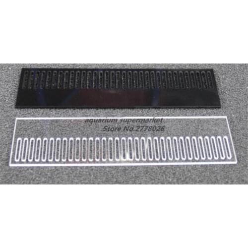 Fish black acrylic comb bar net bar overflow fish transparent plate.Fish tank water to prevent fish from outflowing