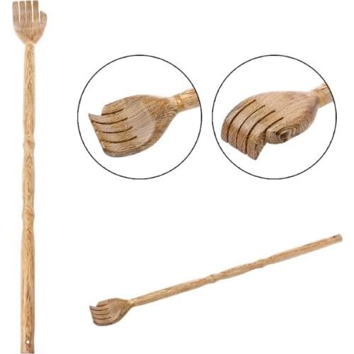 H7JC Wooden Back Scratcher Self-Massage Body Massage Hackle Itch Stick Health Product