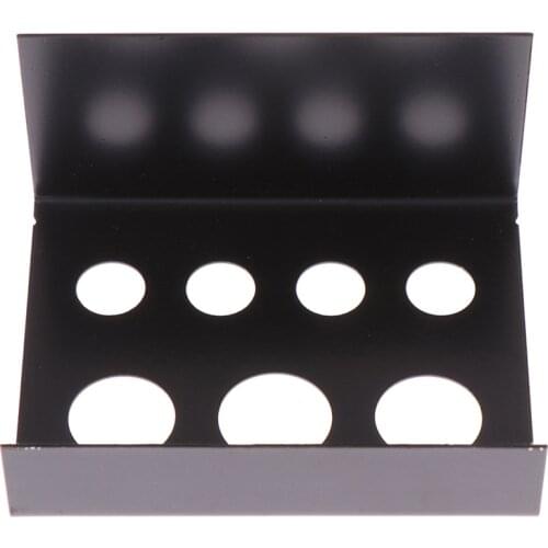 Stainless Steel Tattoo Ink Cup Holder For 7 cups Stand Machine Supply black Holes Pigment Container Tattoo Accessories Supplies