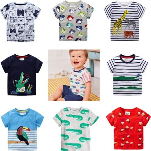 Europe and the United States summer new cartoon boys T-shirt children cotton short sleeve T-shirt boys and girls shirt children