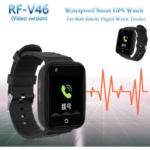 GPS watch tracker Childrens smart watch RF-V46 real-time tracking emergency call voice chat setting geo-fence anti-lost device