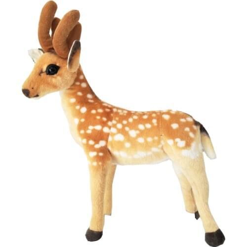 BOLAFYNIA Children Plush Toys Sika deer Baby Kid Stuffed Toy simulation deer doll animal