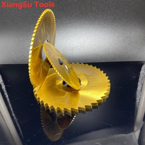 Dia 75mm HSS Co Circular Saw Blade CNC Cutter Machine Cutting Tools With Tin Coating For Matel Processing