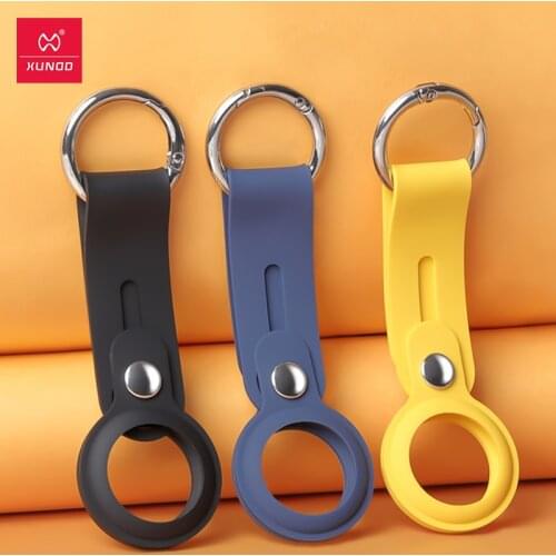 For Apple AirTag Xundd Silicone Protector Shockproof Protectetive Cover-with Keychain For Apple Airtag Anti-Fall Protection Case