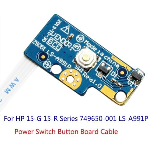 For HP 15-G 15-R Series 749650-001 LS-A991P Power Switch Button Board Cable