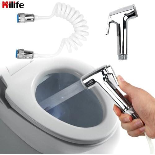 Shower Head Bathroom Cleaning Tools Nozzle Handheld Bidet Toilet Sprayer with Telephone Shower Hose Spray Gun