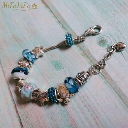 Синие браслеты MiFaViPa China At AliExpress