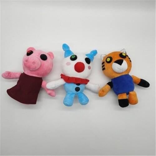 Cartoon Piggy Plush Toys 2021 Hot Sale Soft Funny Tiger Piggy Clown Doll Stuffed Baby Toys For Kids Birthday Christmas Gifts