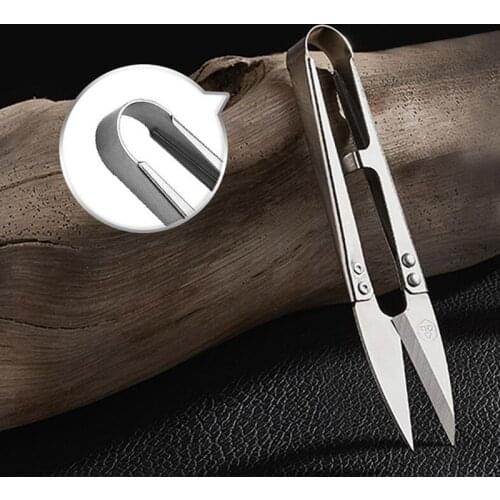 Stainless Scissors U Shape Cutting Scissors Sewing Tailors Shears Steel Yarn Cross Stitch Embroidery Scissors DIY Cutting Tools