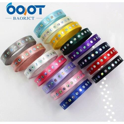 OOOT BAORJCT 184111 10 mm 2 yards Pure Ribbon white Sequin Ribbon Ribbon Wedding Accessories DIY Handmade Material