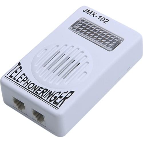RJ11 Adapter Louder Telephone Ring Flash Amplifier Ringer for Landline Telephone