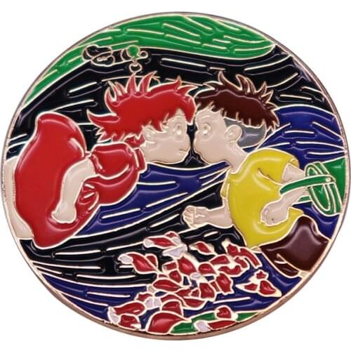 PF919 Japanese Anime Cute Pin Collection Hard Enamel Lapel Pin Badge Clothes Backpack Decoration Jewelry Accessories Kids Gifts