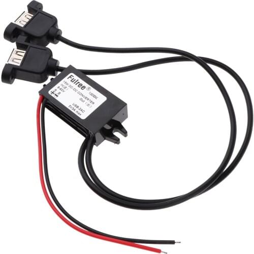 8-60V To 5V Dual USB DC-DC Step Down Voltage Converter Car Power Regulator