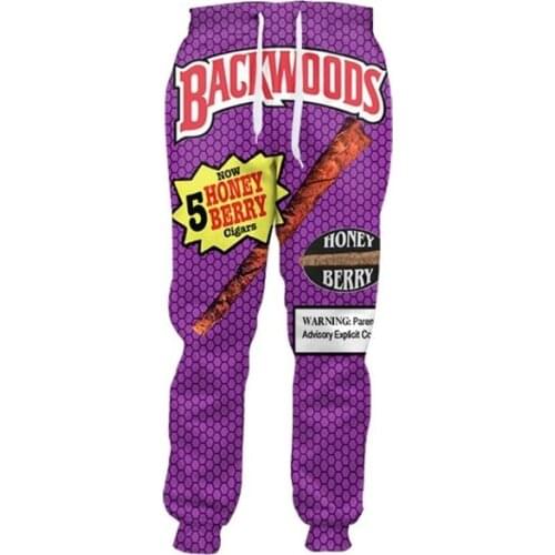 Backwoods Honey Berry Blunts 3D Print Causal Clothing Fashion Men Women Tracksuits Crewneck Hip Hop Pants Plus Size S-7XL