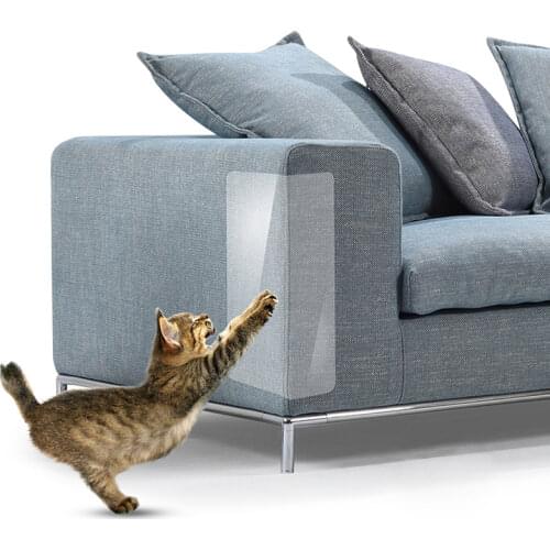 2pcs Transparent Cat Anti-Scratch Tape Cat Sofa Anti-scratch Sticker Furniture Sofa Protecting Corner Cover Cat Accessories