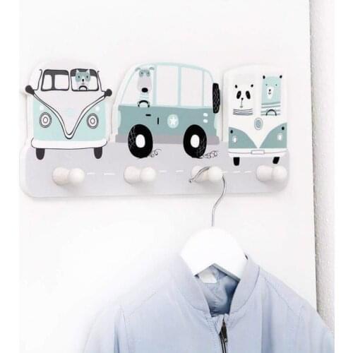 Nordic Wood Shelves Storage Rack Wall Hanging Shelf Hooks Pentagram Swan Car Kids Baby Girl Room Decor Display Stand Holder