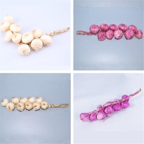 String Artificial Garlic Onion Fake Vegetables Foam Home Party Kitchen Decor