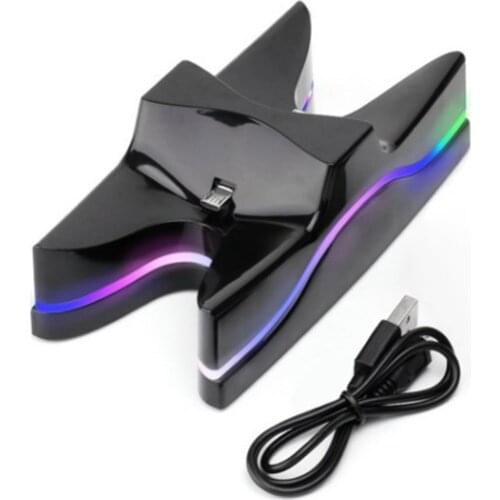 LED Handle Charging Station For PS4 Controller Charging Dock USB Charge Cable Indicator micro USB port Charger For Sony PS4