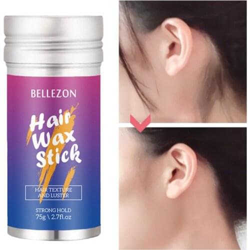 Hair Edge Control Solid Wax Oil Stick Styling Texturizing Dry Non-stick Natural Non Greasy Unisex Head Beauty Styling Tool 75g