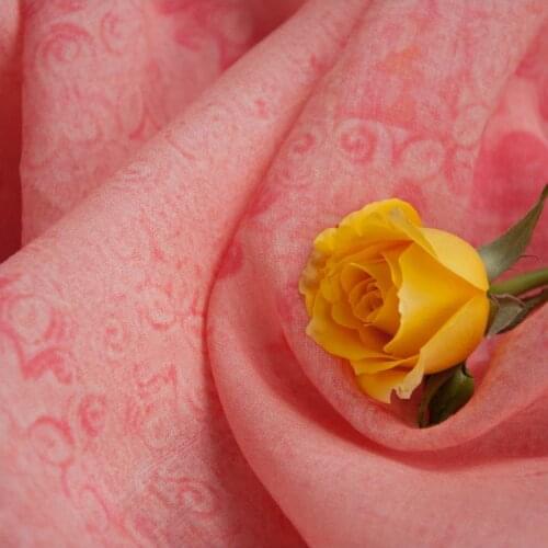 High end pure ramie patchwork digital printing tissus Summer fashion womens dress top cheongsam material