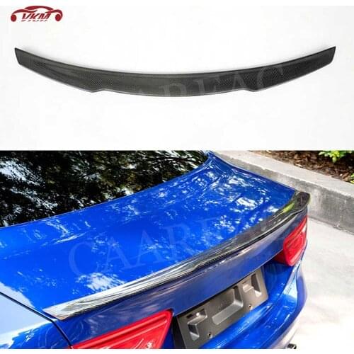 Rear Spoiler Boot Duck Lip Wing for Jaguar XE Sedan 4-Door 2015-2018 K Style Trunk Trim Sticker Car Styling Carbon Fiber/ABS