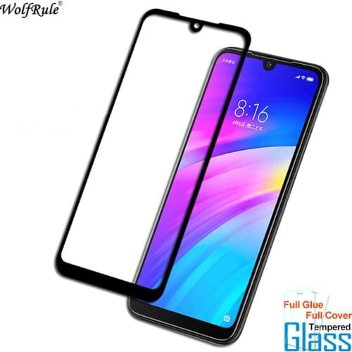For Glass Xiaomi Redmi 7 Screen Protector Full Glue Cover Tempered Glass For Xiaomi Redmi 7 Glass Protective Phone Film 6.26