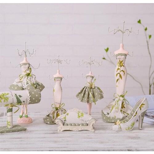 1pc Elegant Earrings Stand Creative Fashion Elegant Jewelry Stand Ring Holder Table Decor Jewelry Display Supplies