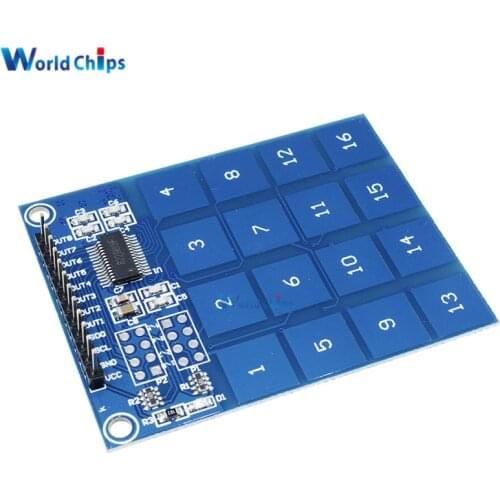 16 Key Way Channel TTP229 Capactive Touch Switch Digital Sensor IC Module Plate Board For Arduino Low Power Indicator 2.4V 5.5V